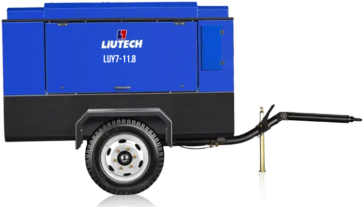 Дизельный винтовой компрессор Liutech LUY7-11.8 на шасси